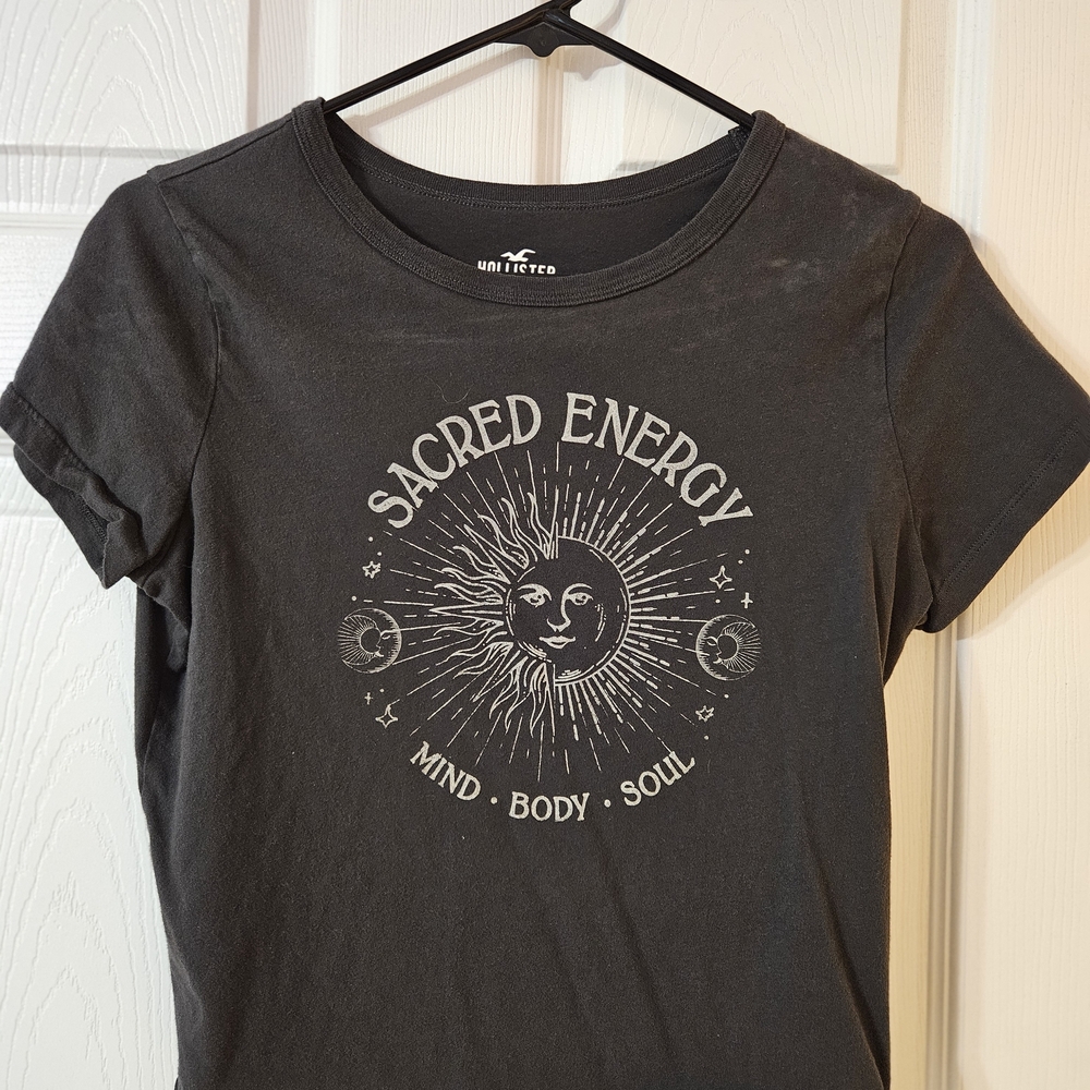 Hollister Black Tee with Logo